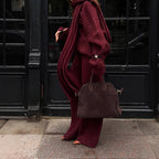 Damen Strickstoff Zweiteiler mit weitem Bein und oversized Oberteil R&B