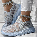 Damen Atmungsaktive und modische Slip-On Sneakers
