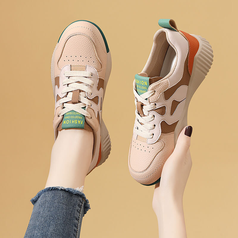 Damen Modische Sneaker mit atmungsaktiver Obermaterialstruktur und rutschfester Sohle R&B