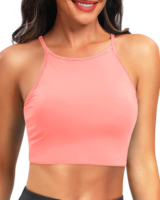Damen Sportliches Crop-Top R&B