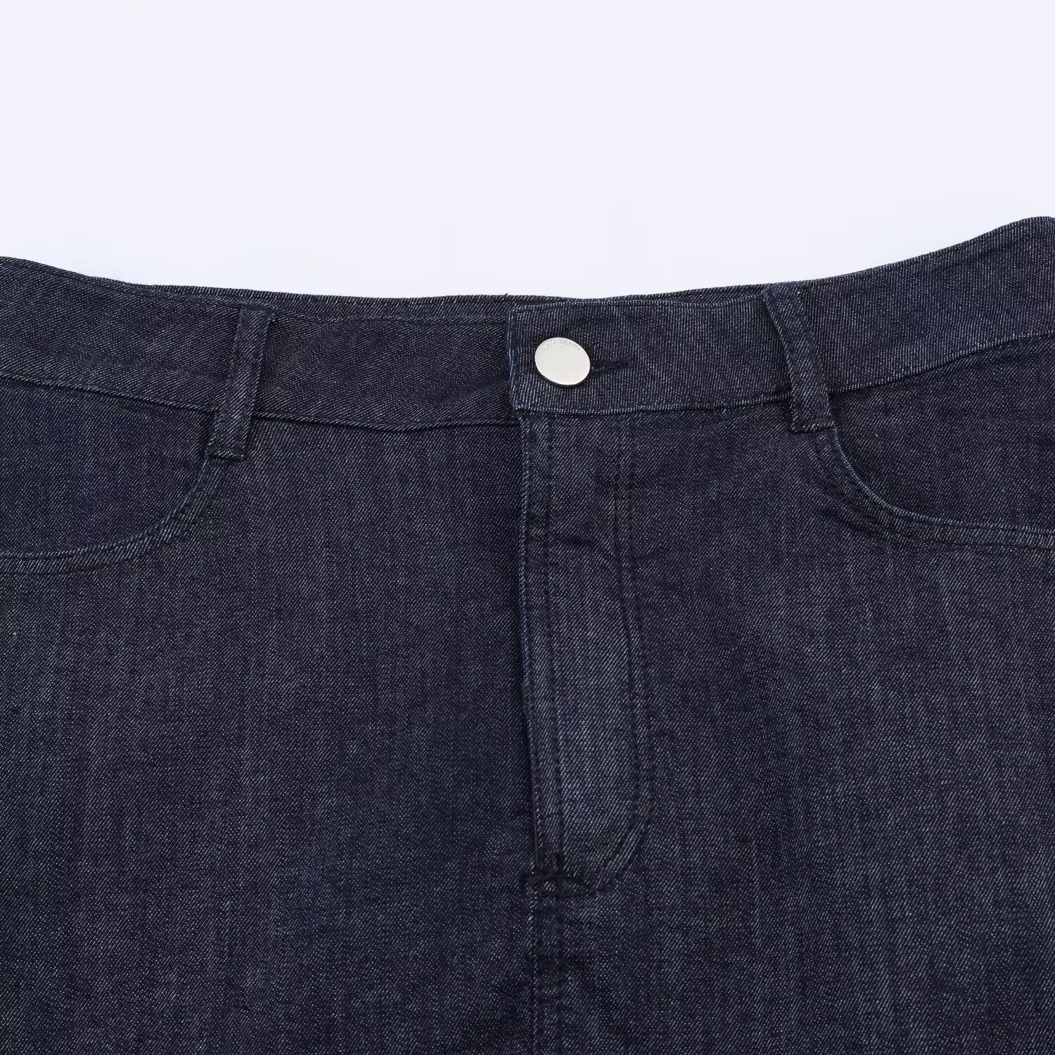 Damen Jeansrock mit eleganter Spitze und Knopfdetails R&B