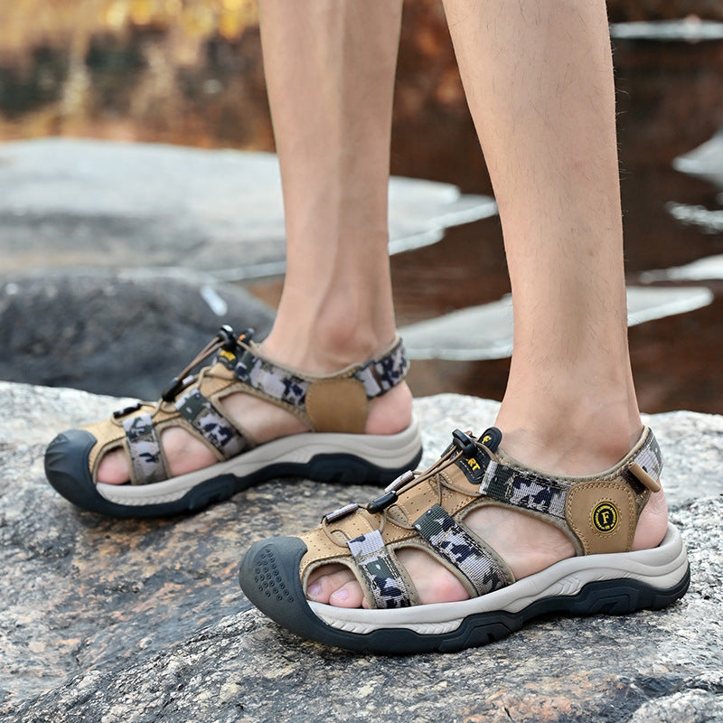Damen Sportliche Outdoor-Sandalen mit Schnellverschluss und rutschfester Sohle R&B