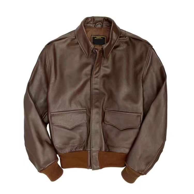 Herren Bikerjacke aus hochwertigem mit praktischen Taschen und elastischen Bündchen