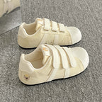 Damen Sneakers mit Velcro-Verschluss und lustigem Tierdesign
