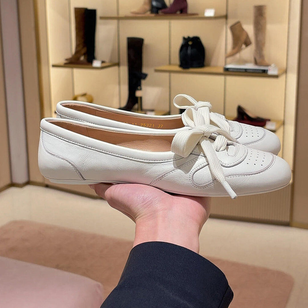 Damen Komfortable Ballerinas mit dekorativer Schleifenapplikation R&B
