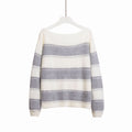 Damen Strickpullover mit dekorativen Streifen und zarten Details R&B