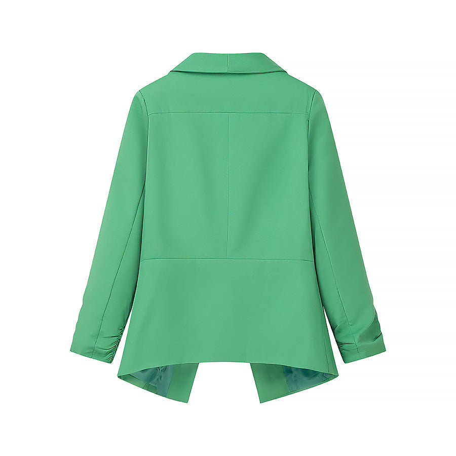 Damen elegante Blazerjacke mit lässigem Schnitt und modischem Revers R&B