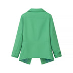 Damen elegante Blazerjacke mit lässigem Schnitt und modischem Revers R&B