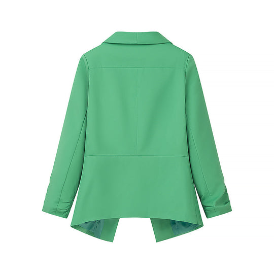 Damen elegante Blazerjacke mit lässigem Schnitt und modischem Revers R&B