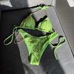 Damen Triangel-Bikini mit modischen Kettenakzenten R&B