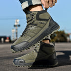 Damen Outdoor-Wanderschuhe mit rutschfester Profilsohle und hohem Schaft