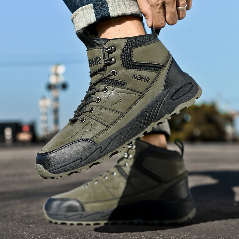 Damen Outdoor-Wanderschuhe mit rutschfester Profilsohle und hohem Schaft