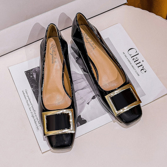 Damen elegante Ballerinas mit modischem Schmuckdetail R&B