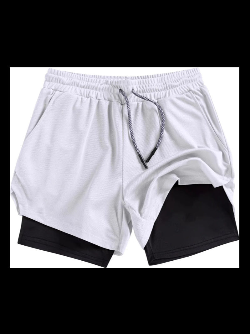R&B | Atmungsaktive Doppel-Shorts für Männer