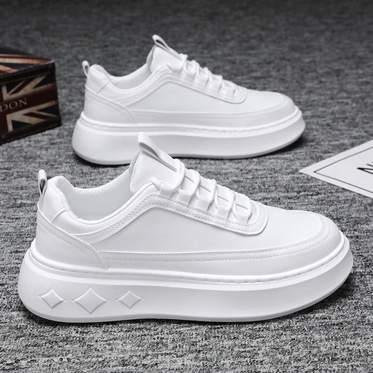 Damen modische Sneaker mit trendiger Plateausohle und hochwertigem Lederobermaterial R&B