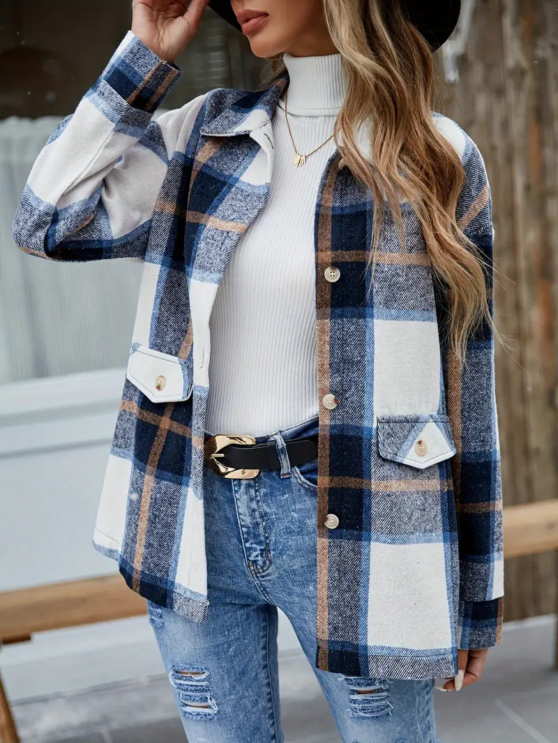 Damen Karierte Overshirt R&B