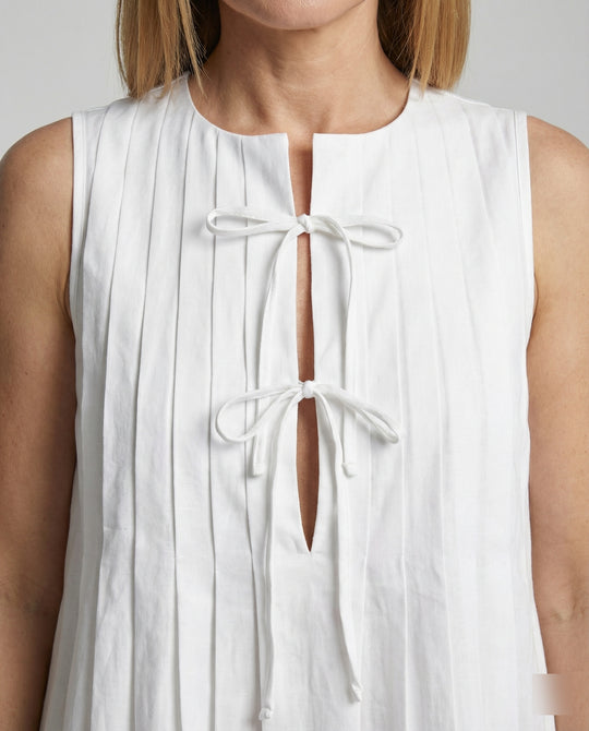 Damen Freizeitkleid ärmellos mit Plissee