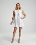 Damen Freizeitkleid ärmellos mit Plissee