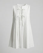 Damen Freizeitkleid ärmellos mit Plissee