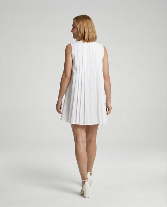 Damen Freizeitkleid ärmellos mit Plissee