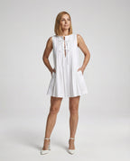 Damen Freizeitkleid ärmellos mit Plissee