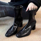 Damen elegante Stiefeletten mit hochmodischem Schnitt und robustem Blockabsatz R&B