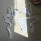 Damen Bikini-Set mit romantischem Knotendetail R&B