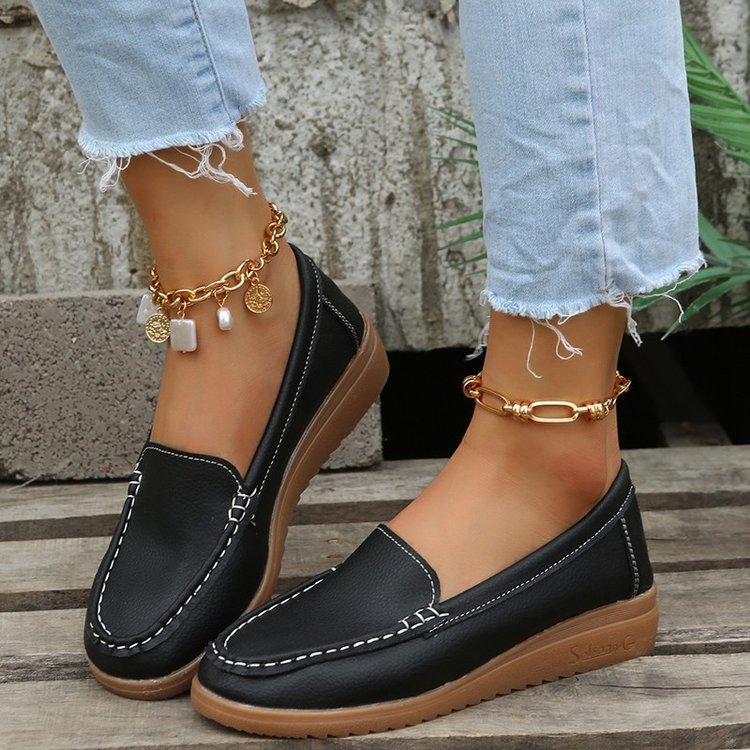 Damen elegante Mokassins mit trendigem Design und rutschfester Sohle R&B