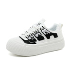 Damen modische Plateau Sneakers mit innovativem Design und stoßdämpfendem Profil R&B