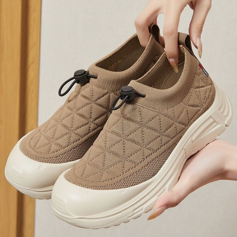 Damen Ultraleichte Slip-On Sneakers mit elastischem Ansatz und rutschfester Sohle R&B