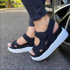 Damen Sportliche und farbenfrohe Sandalen mit Velcro-Verschluss
