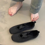 Damen elegante Ballerinas mit kreuzendem Riemen und komfortablem Fußbett R&B