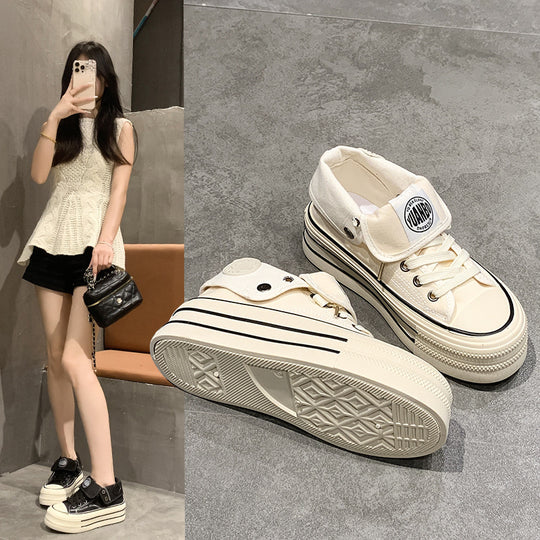 Damen Modische Plateau Sneakers mit hohem Tragekomfort und flexiblem Obermaterial R&B