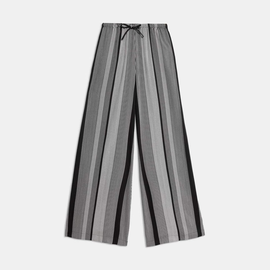 Damen Weit geschnittene Sommerhose mit elastischem Bund R&B