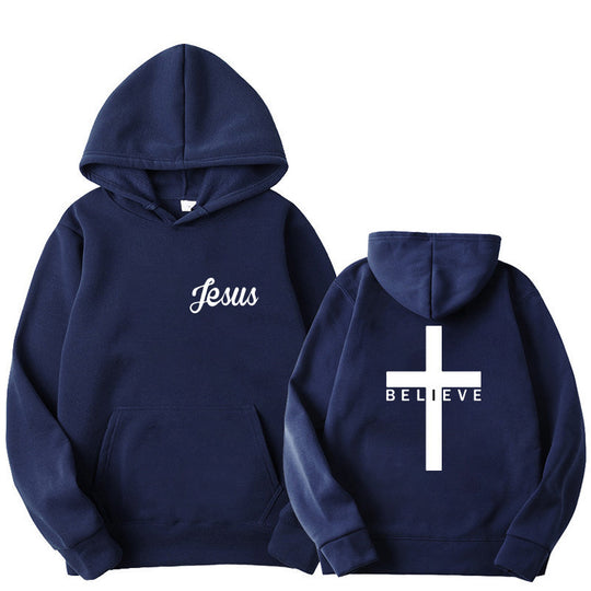 Damen Kapuzenpullover mit motivierendem Glaubensdesign und bequemer Passform R&B