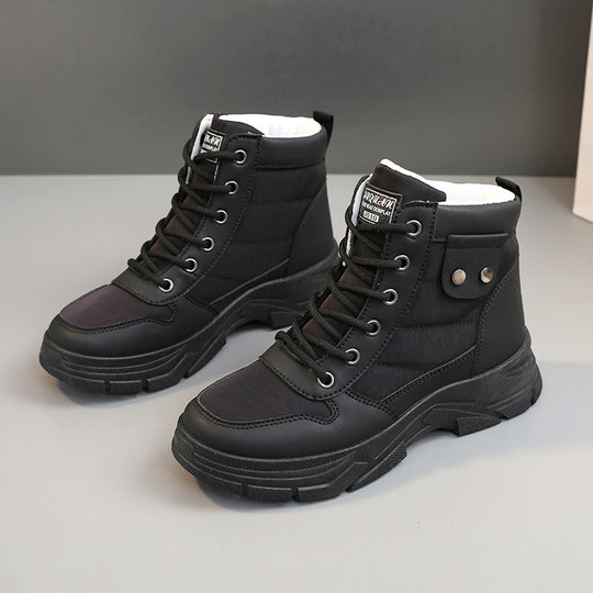 Damen modische High-Top Sneakers mit dämpfendem Profil und verstärktem Kragen R&B