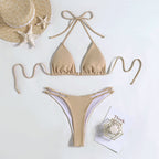 Damen Triangel-Bikini mit elegantem Knoten-Design R&B