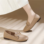 Damen Elegante Mokassins mit modischem Schnallen-Design R&B