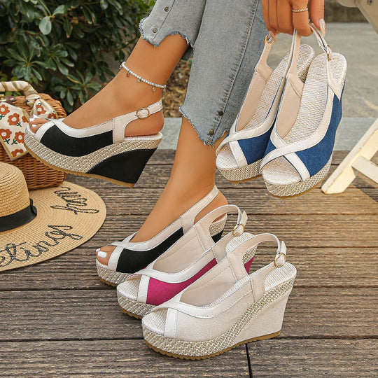 Damen Wedge Sandalen R&B