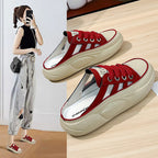 Damen lässige Slingback Sneakers mit atmungsaktiver Struktur und rutschfester Sohle R&B