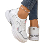 Damen sportive Sneakers mit trendiger Herz-Applikation R&B
