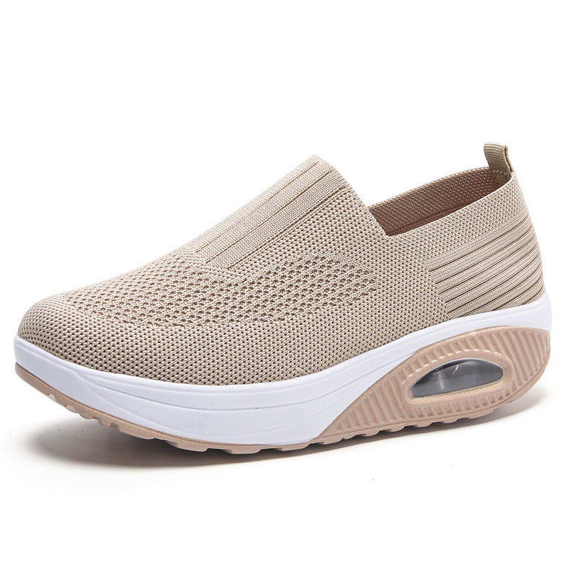 Damen Bequeme Slip-On Laufschuhe mit dämpfendem Fußbett und atmungsaktivem Obermaterial R&B