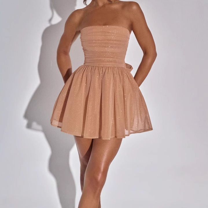 Damen Glamouröses Cocktailkleid mit schimmernden Details R&B