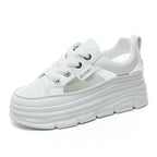 Damen Plateau Sneakers mit modischem Akzent und rutschfester Sohle R&B