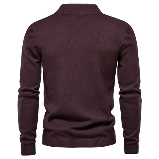 Herren Rollkragenpullover aus weichem Strickmaterial mit feiner Rippstruktur R&B