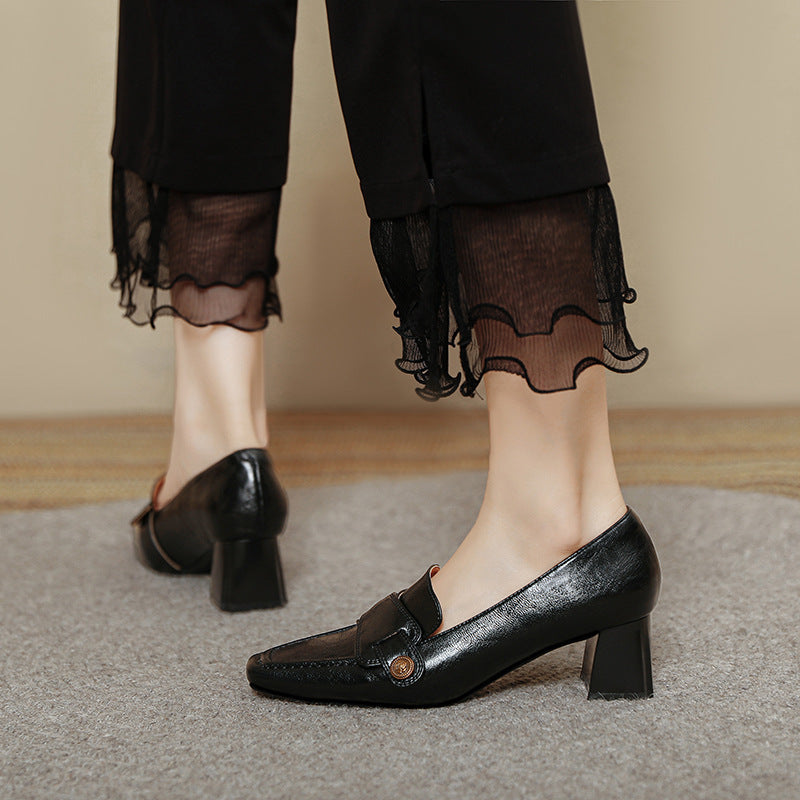Damen elegante Sling-Pumps mit stilvollem Design und komfortablem Blockabsatz