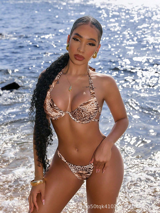 Damen Luxuriöser Leo-Bikini R&B
