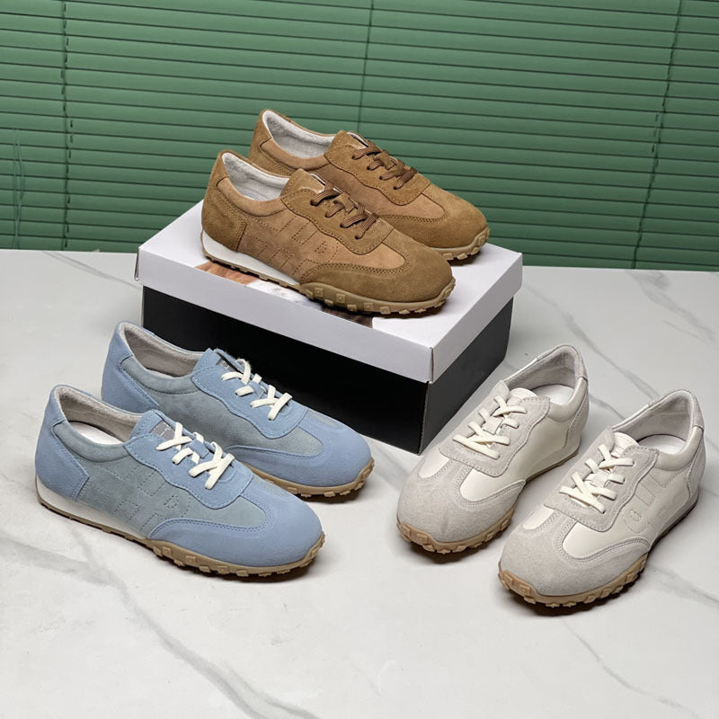 Damen Sportliche Sneaker mit hochwertigem Wildleder-Obermaterial und rutschfester Sohle