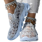 Damen Atmungsaktive und modische Slip-On Sneakers