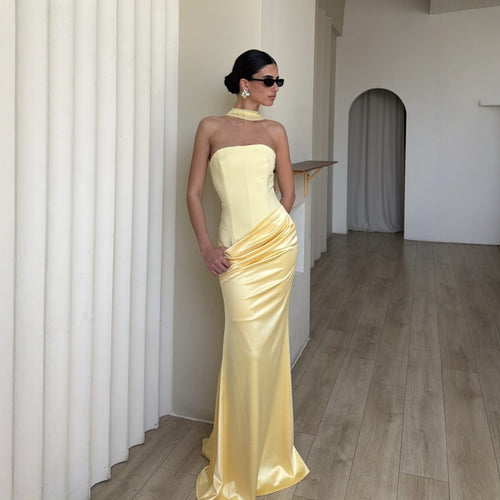 Damen Bodycon Abendkleid mit eleganter Drapierung R&B